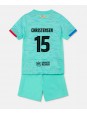 Otroški Nogometna dresi replika Barcelona Andreas Christensen #15 Tretji 2023-24 Kratek rokav (+ hlače)